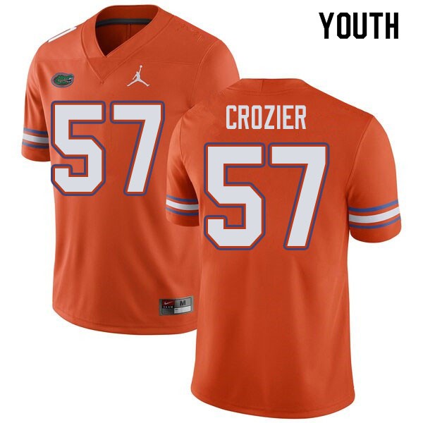 Jordan Brand Youth #57 Coleman Crozier Florida Gators College Football Jersey Orange